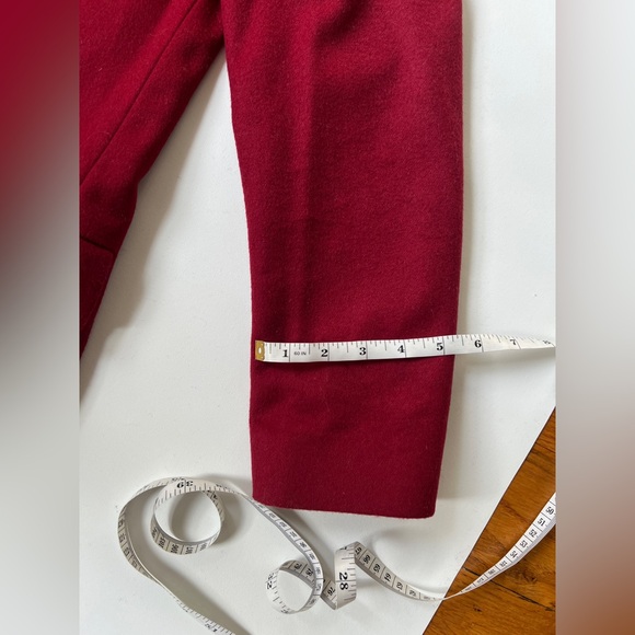 Women's Slim Red Wool-Cashmere Coat - Paul Smith | US 4 Small | Made in Italy - Picture 15 of 15